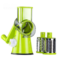 Razatoare manuala pentru legume Tabletop Drum Grater, 3 lame interschimbabile