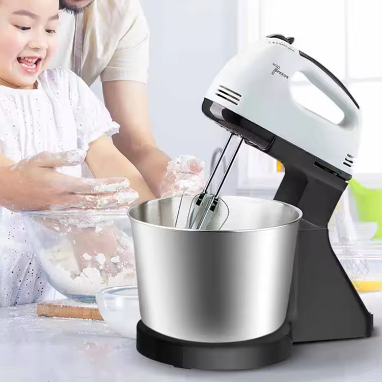 Mixer cu bol din inox, putere 350 W, 2L, inox, 7 trepte de Viteze