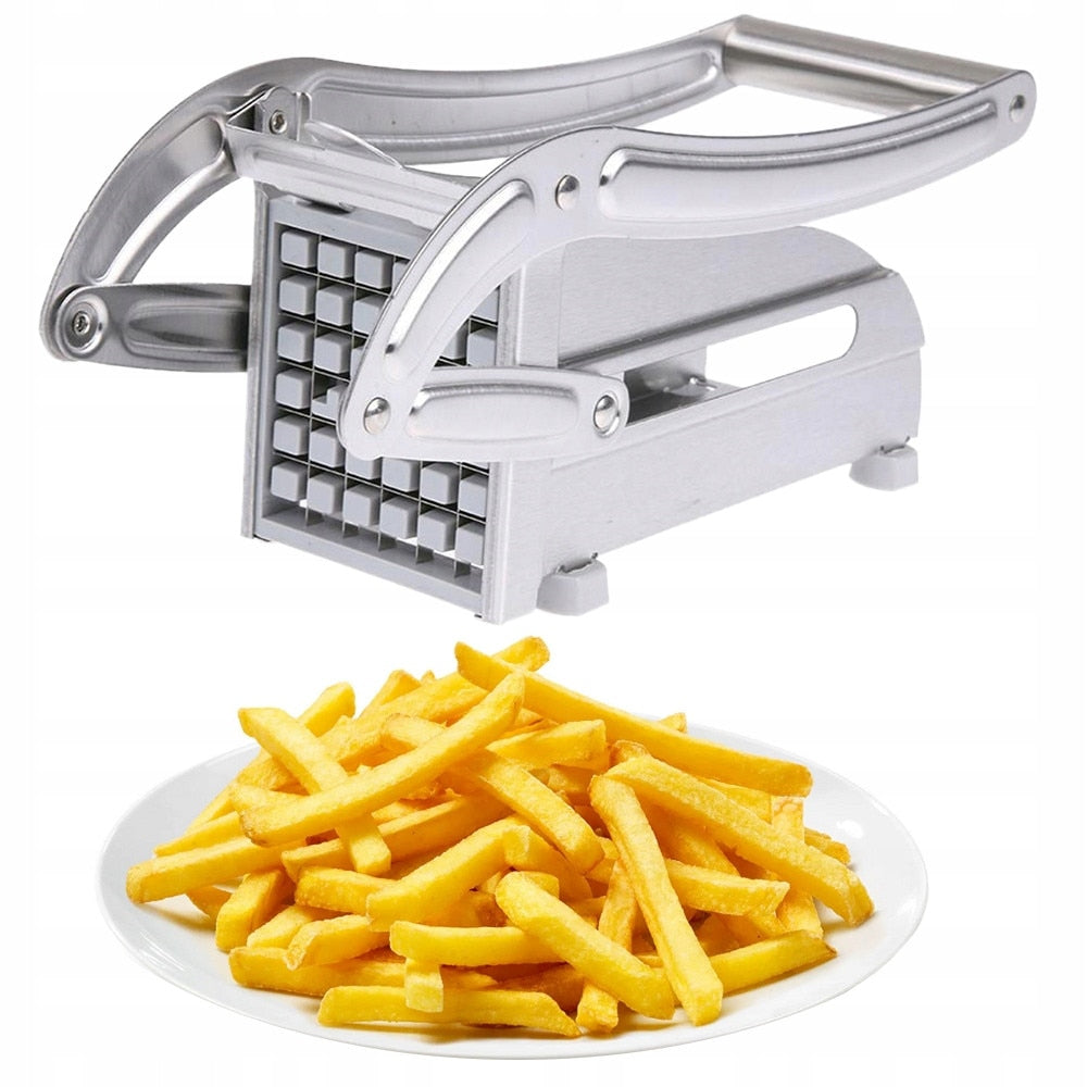 Aparat de taiat cartofi pai si legume, din inox, cu 1 forma de taiere, Potato Chopper