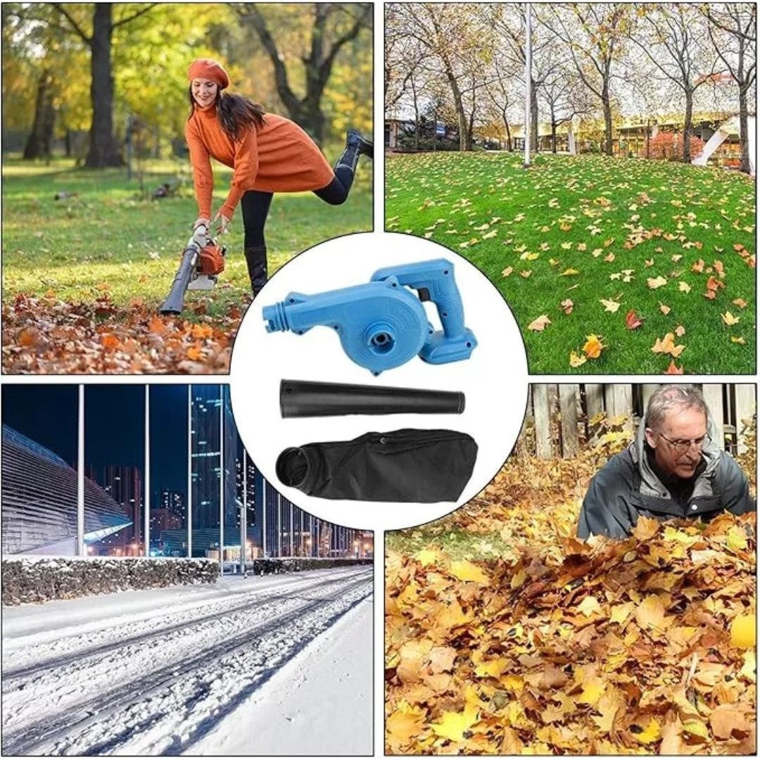 Suflantă Frunze fără Fir 880W, 2 Acumulatori 48V, 2 în 1 Suflare și Aspirare Frunze, Praf, Zăpadă, 18000 RPM